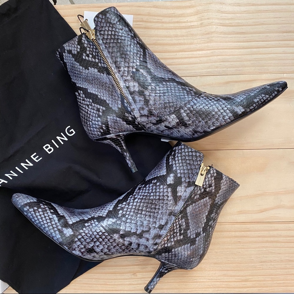 Anine Bing Ava Python Booties